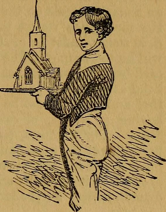 An illustration from Games of skill, and conjuring: including draughts, dominoes, chess, morrice, 1865, leaf 71