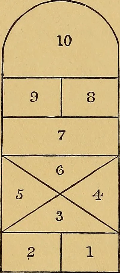 An illustration from Games and songs of American children;, 1884, leaf 204