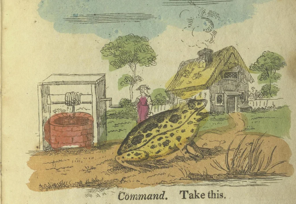 An illustration from Gaping Wide Mouthed Waddling Frog 1817, 1817, leaf 8