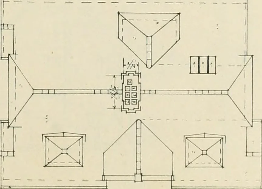 An illustration from Garden city houses and domestic interior details, 1913, leaf 13