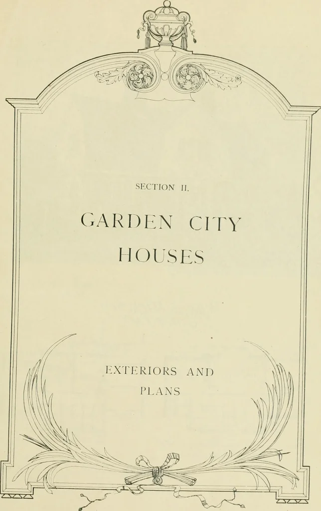 An illustration from Garden city houses and domestic interior details, 1913, leaf 14