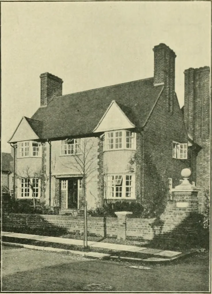 An illustration from Garden city houses and domestic interior details, 1913, leaf 16