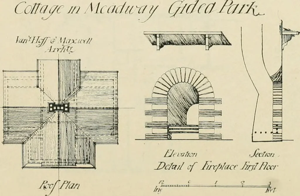 An illustration from Garden city houses and domestic interior details, 1913, leaf 17