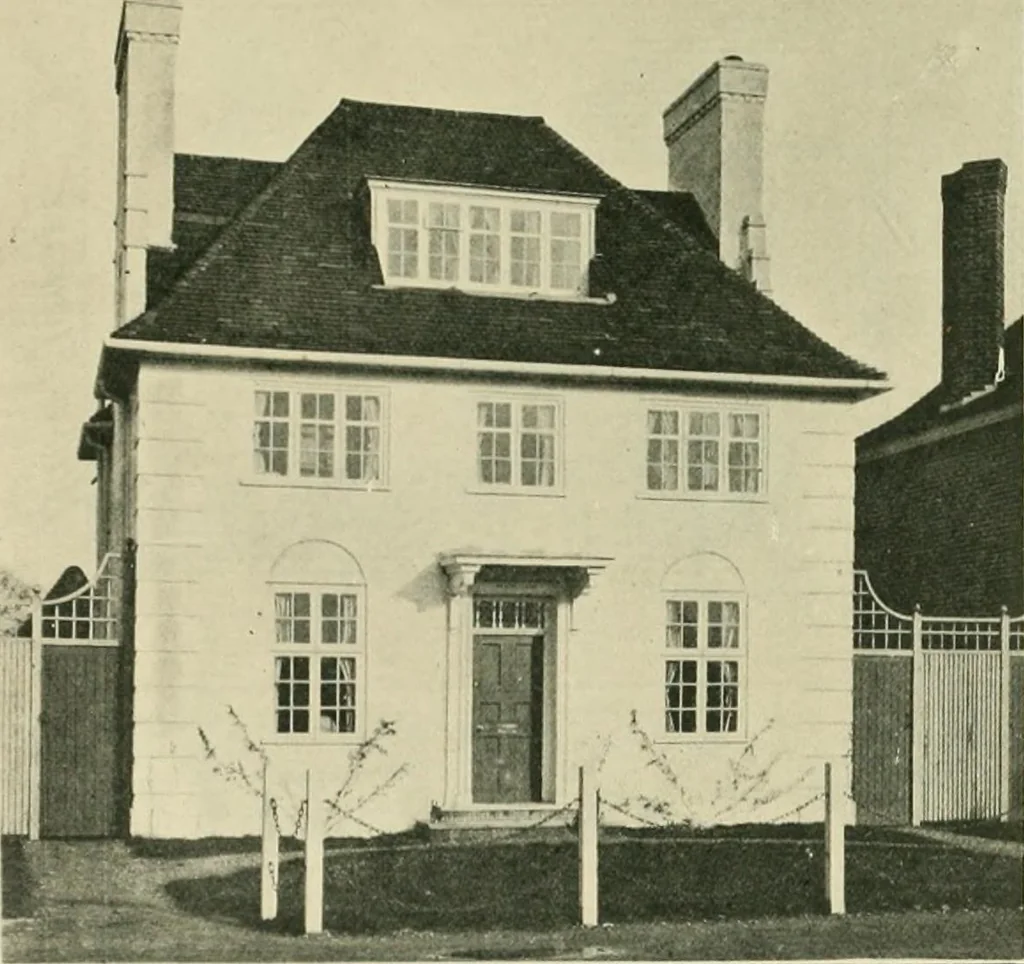 An illustration from Garden city houses and domestic interior details, 1913, leaf 18