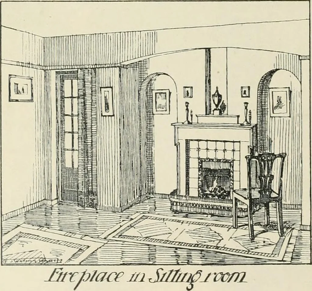 An illustration from Garden city houses and domestic interior details, 1913, leaf 19
