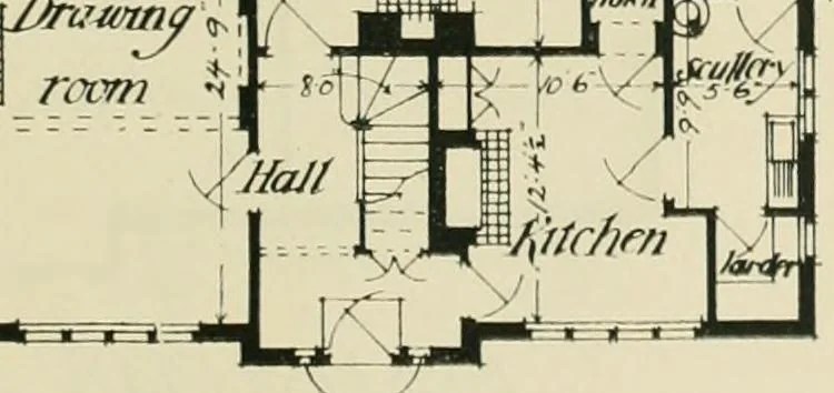 An illustration from Garden city houses and domestic interior details, 1913, leaf 22