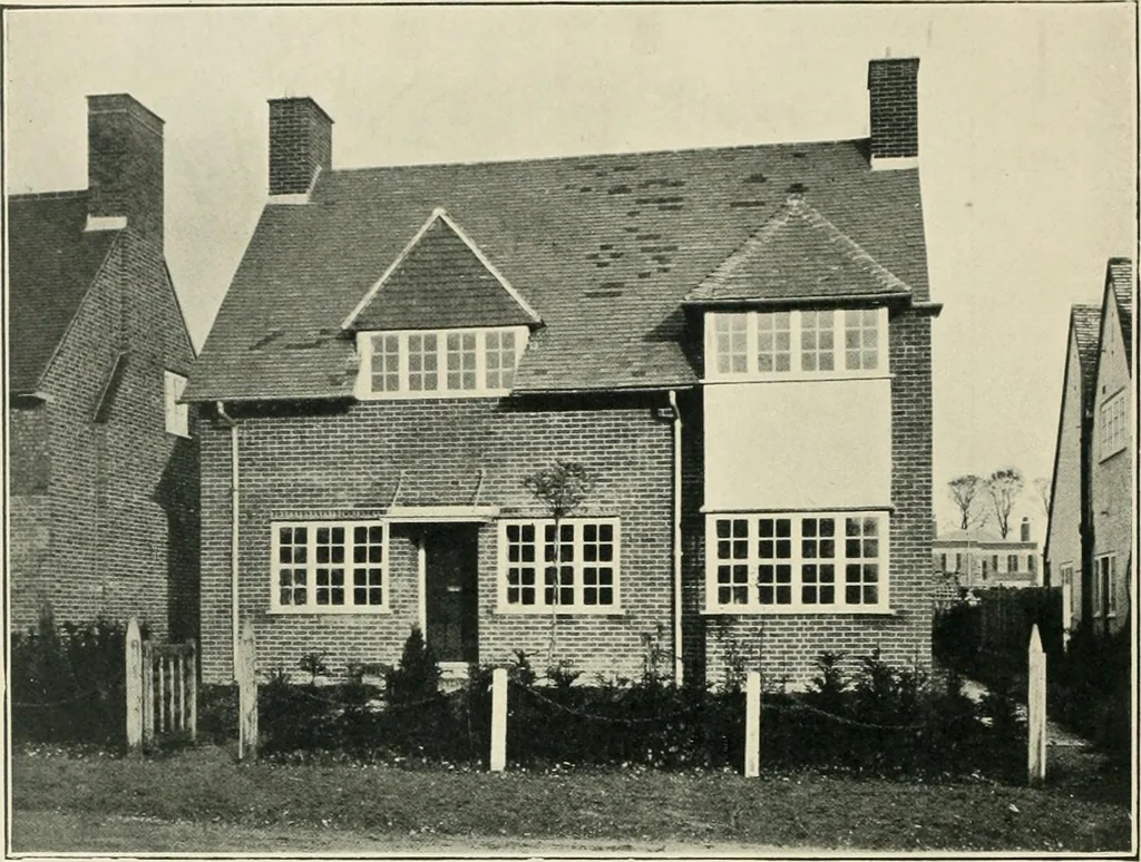 An illustration from Garden city houses and domestic interior details, 1913, leaf 23