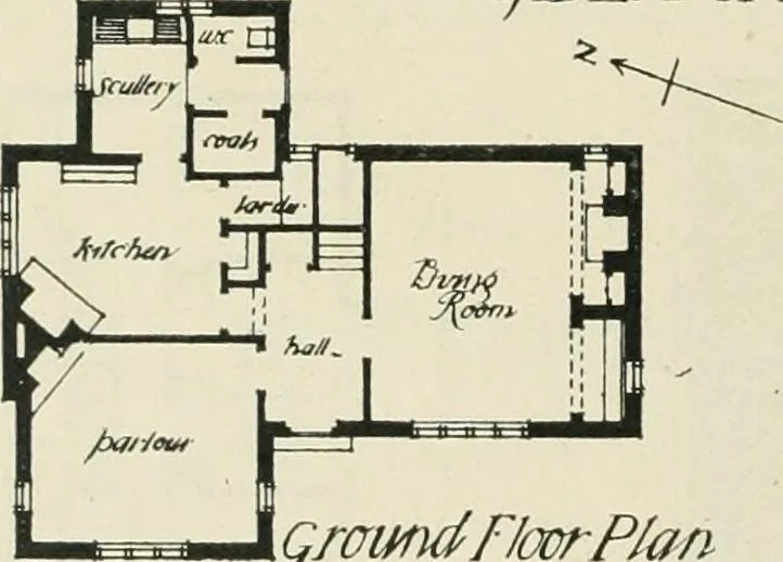 An illustration from Garden city houses and domestic interior details, 1913, leaf 27