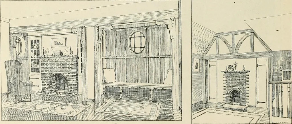 An illustration from Garden city houses and domestic interior details, 1913, leaf 27