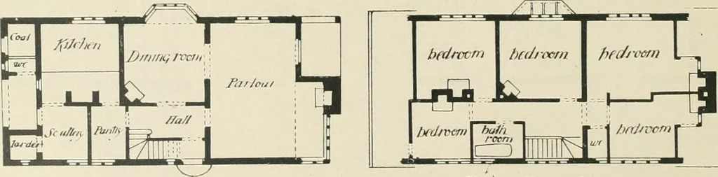 An illustration from Garden city houses and domestic interior details, 1913, leaf 29