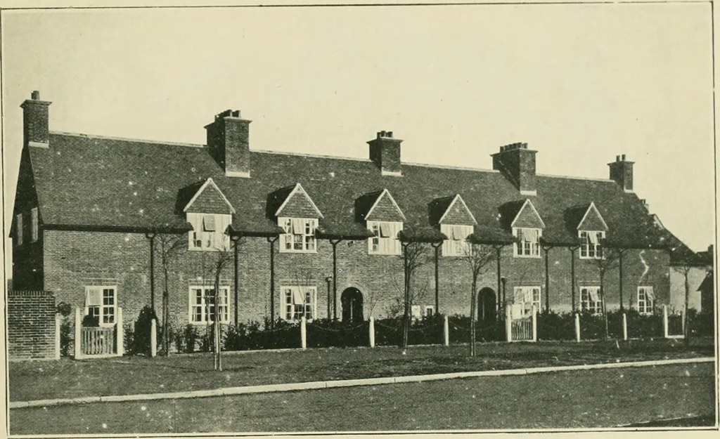 An illustration from Garden city houses and domestic interior details, 1913, leaf 34