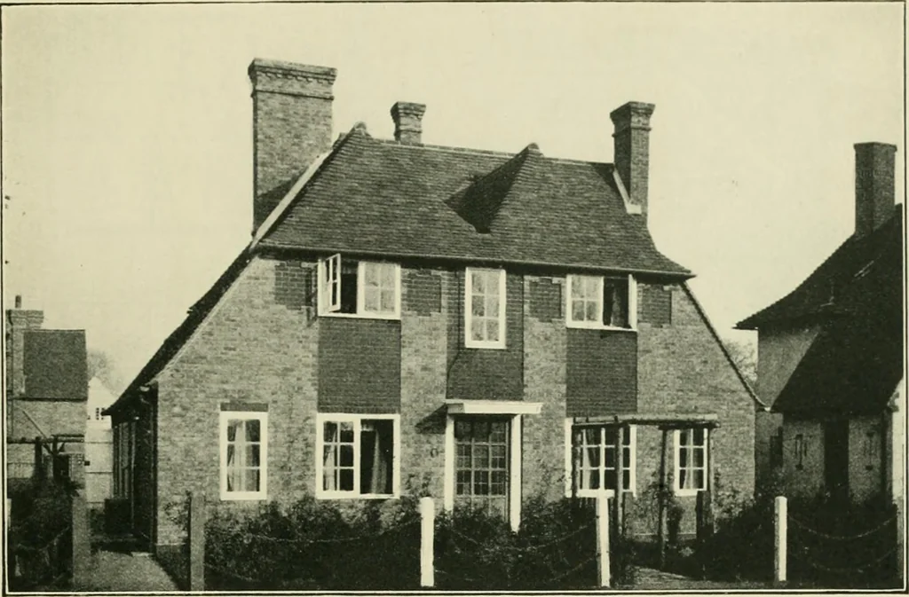 An illustration from Garden city houses and domestic interior details, 1913, leaf 38