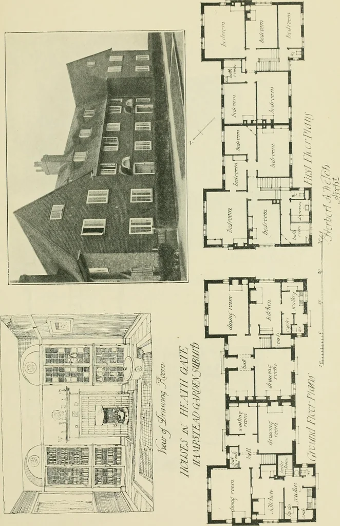 An illustration from Garden city houses and domestic interior details, 1913, leaf 40