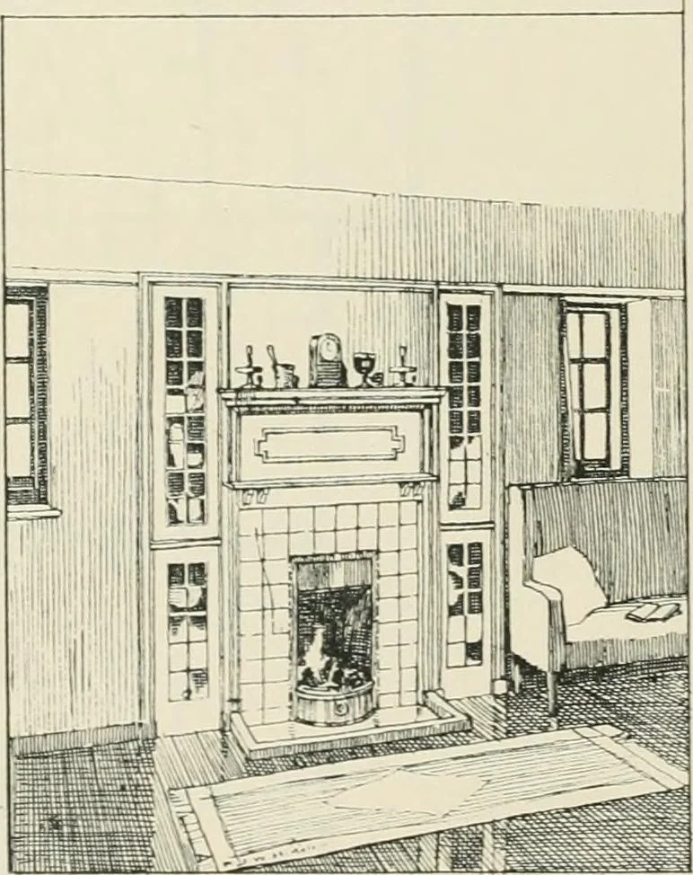 An illustration from Garden city houses and domestic interior details, 1913, leaf 41