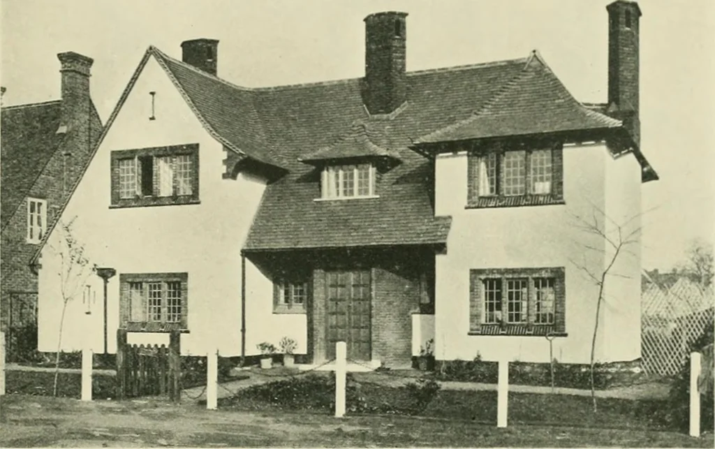 An illustration from Garden city houses and domestic interior details, 1913, leaf 42