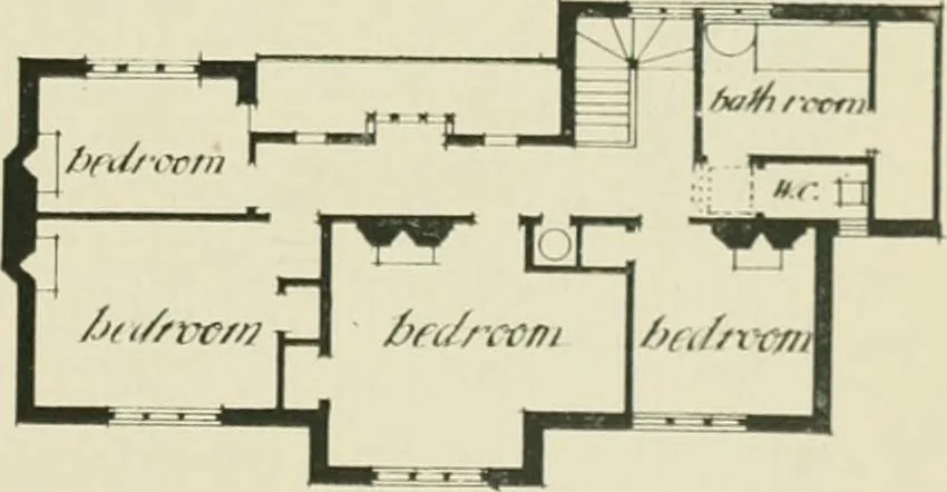 An illustration from Garden city houses and domestic interior details, 1913, leaf 42