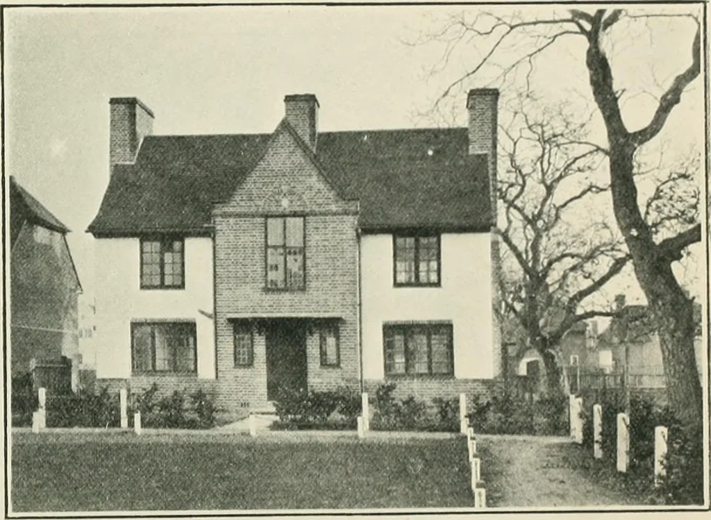 An illustration from Garden city houses and domestic interior details, 1913, leaf 43