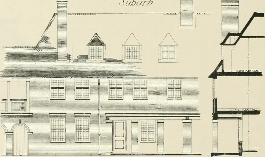 An illustration from Garden city houses and domestic interior details, 1913, leaf 45