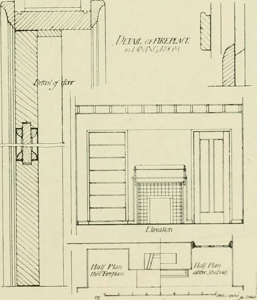 An illustration from Garden city houses and domestic interior details, 1913, leaf 46