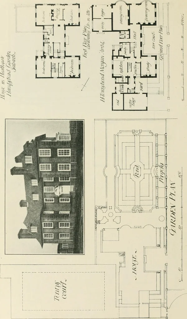 An illustration from Garden city houses and domestic interior details, 1913, leaf 47