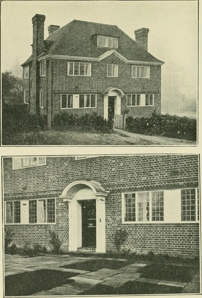 An illustration from Garden city houses and domestic interior details, 1913, leaf 48