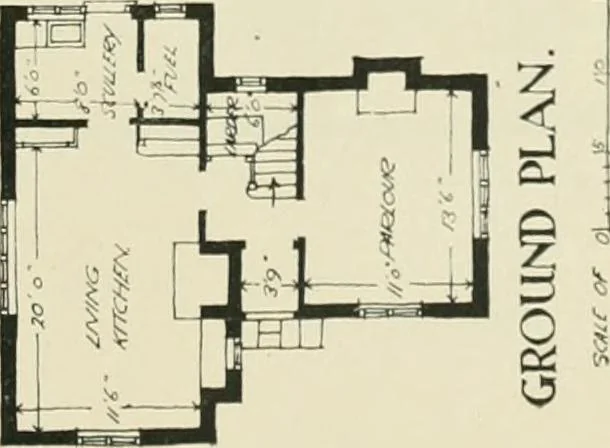 An illustration from Garden city houses and domestic interior details, 1913, leaf 52