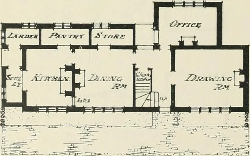 An illustration from Garden city houses and domestic interior details, 1913, leaf 53