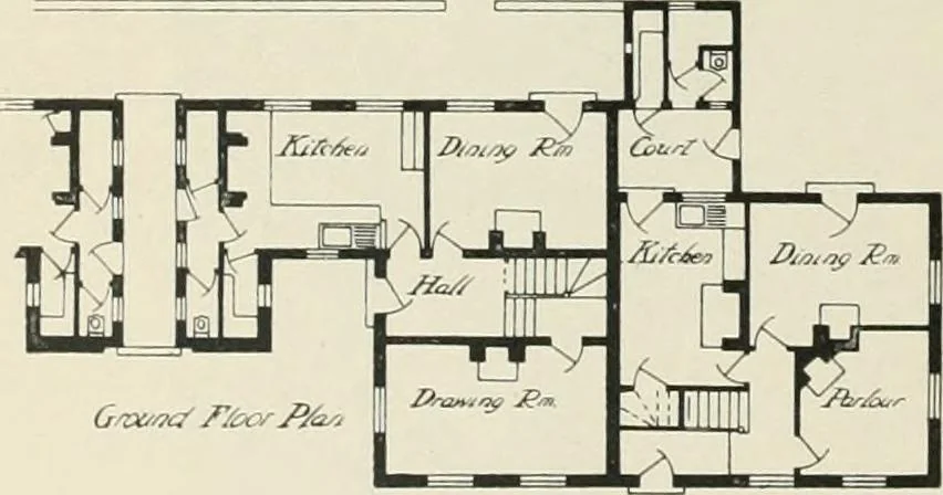 An illustration from Garden city houses and domestic interior details, 1913, leaf 57