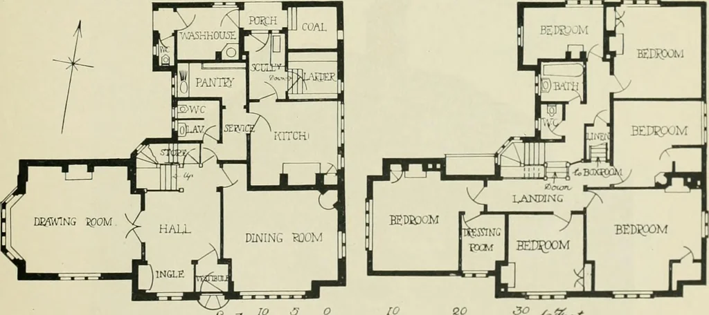 An illustration from Garden city houses and domestic interior details, 1913, leaf 58