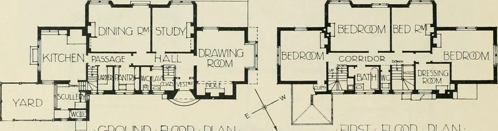 An illustration from Garden city houses and domestic interior details, 1913, leaf 63