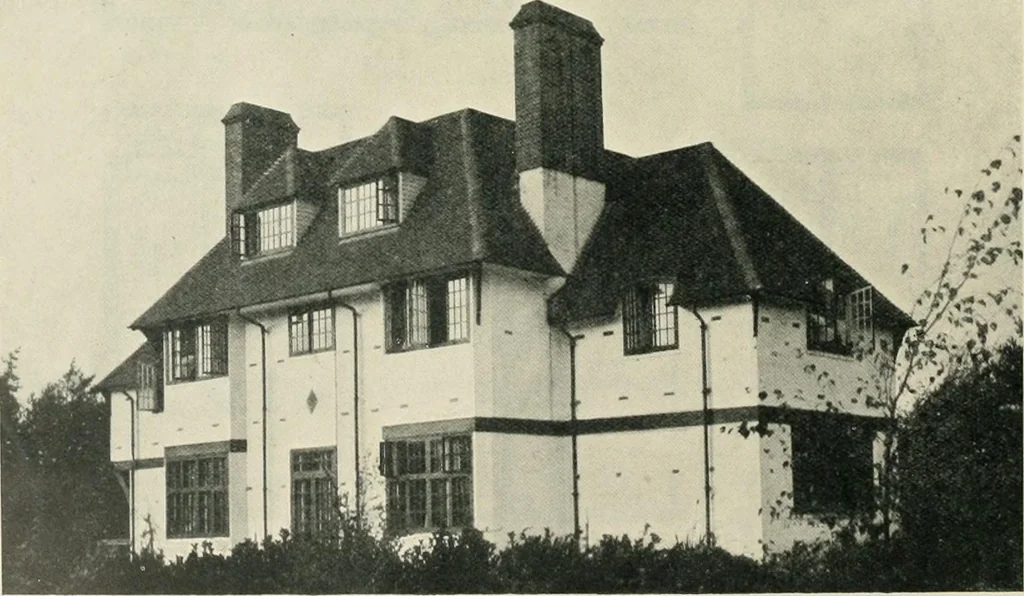 An illustration from Garden city houses and domestic interior details, 1913, leaf 63