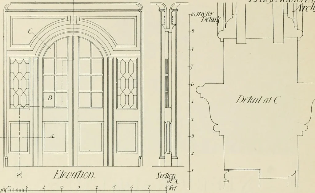 An illustration from Garden city houses and domestic interior details, 1913, leaf 69