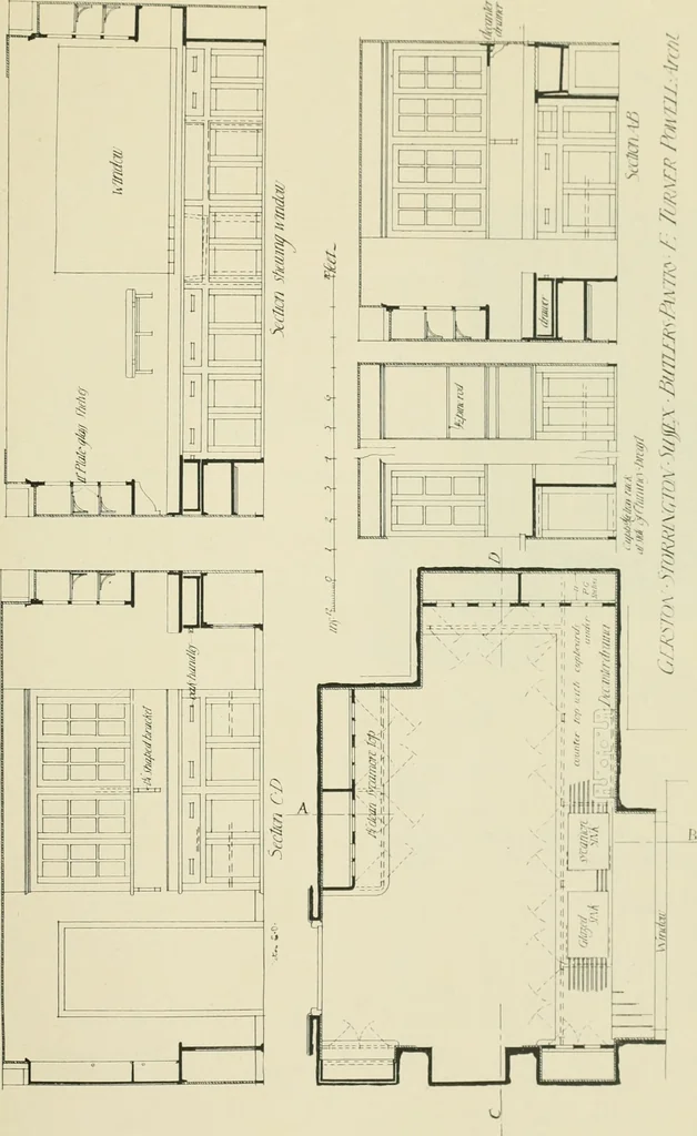 An illustration from Garden city houses and domestic interior details, 1913, leaf 72