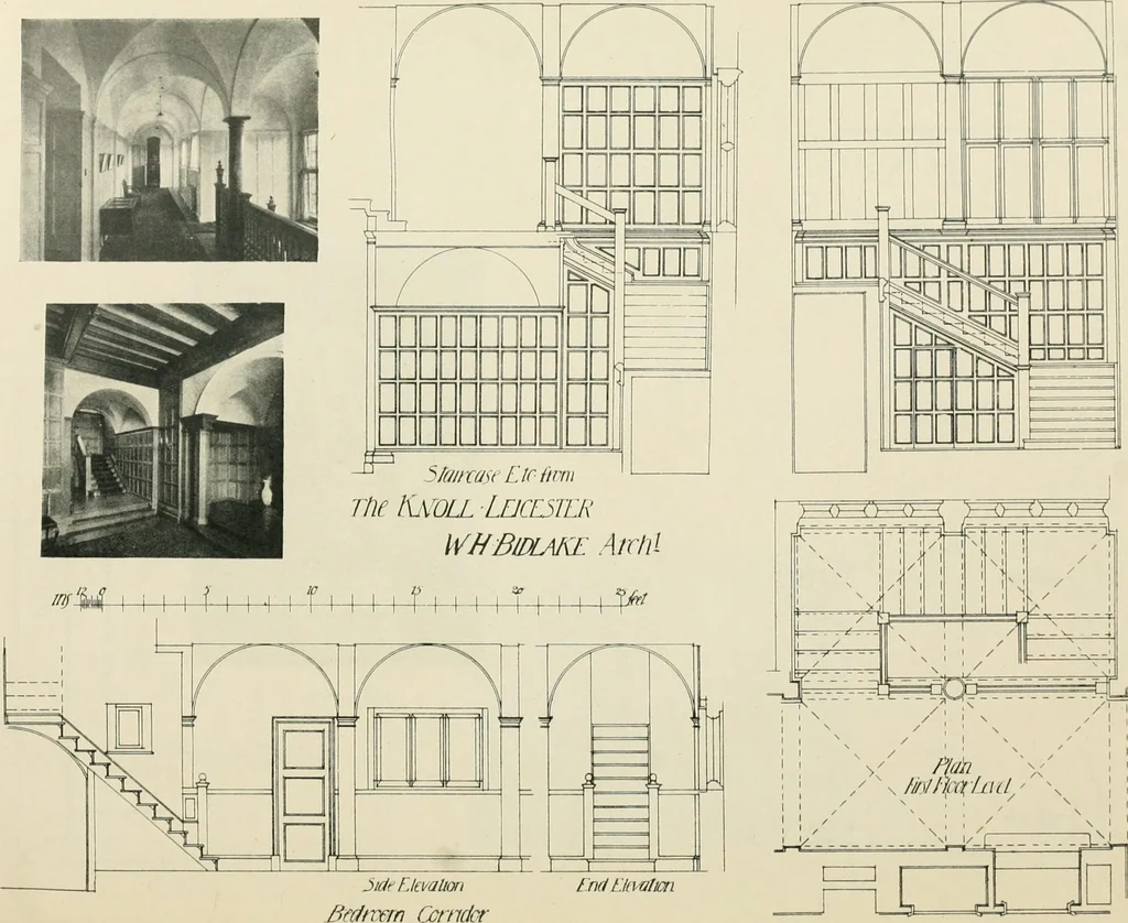 An illustration from Garden city houses and domestic interior details, 1913, leaf 91