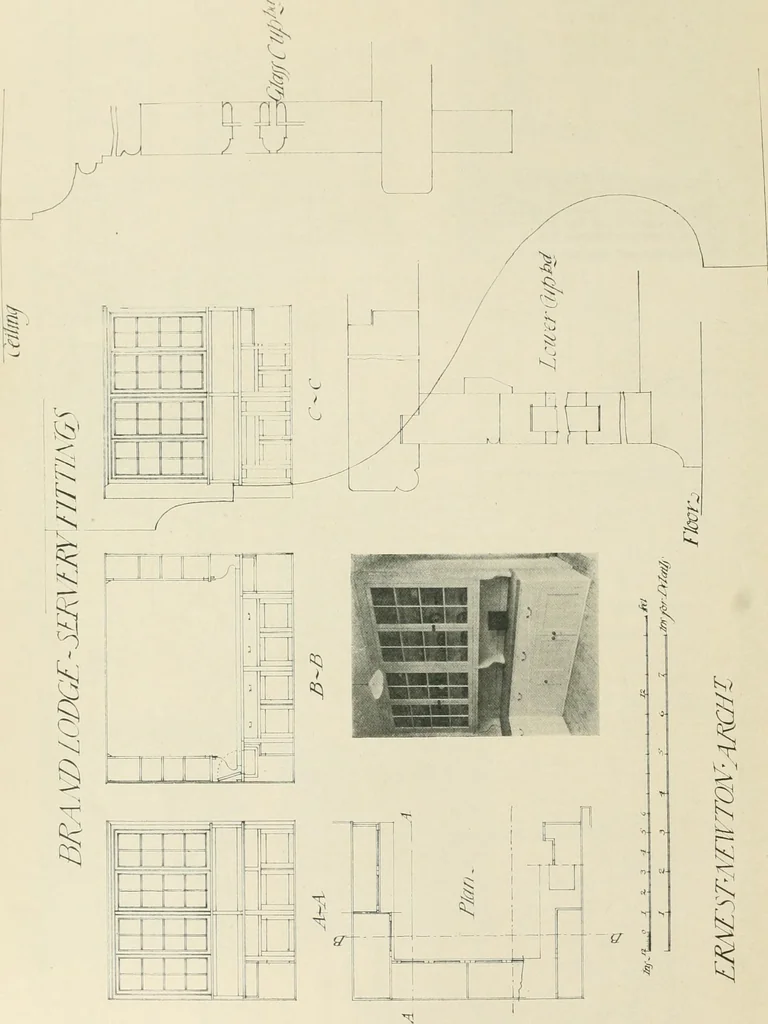 An illustration from Garden city houses and domestic interior details, 1913, leaf 93