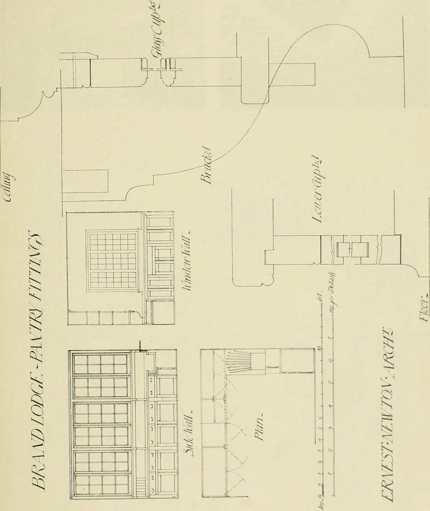 An illustration from Garden city houses and domestic interior details, 1913, leaf 94
