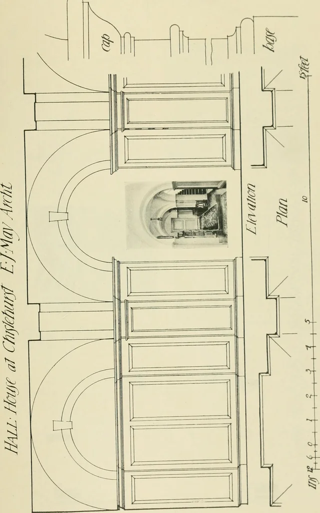 An illustration from Garden city houses and domestic interior details, 1913, leaf 96