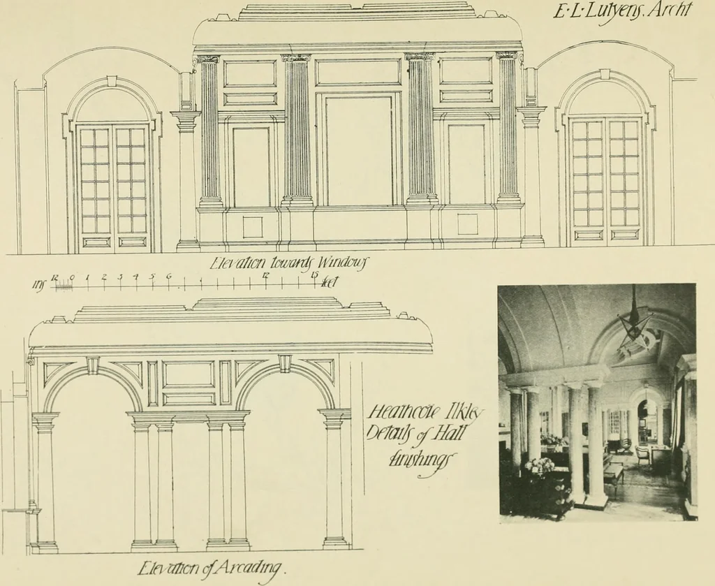 An illustration from Garden city houses and domestic interior details, 1913, leaf 98