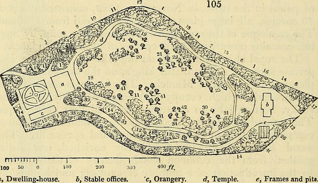 An illustration from The gardener's magazine and register of rural & domestic improvement, 1826, leaf 404