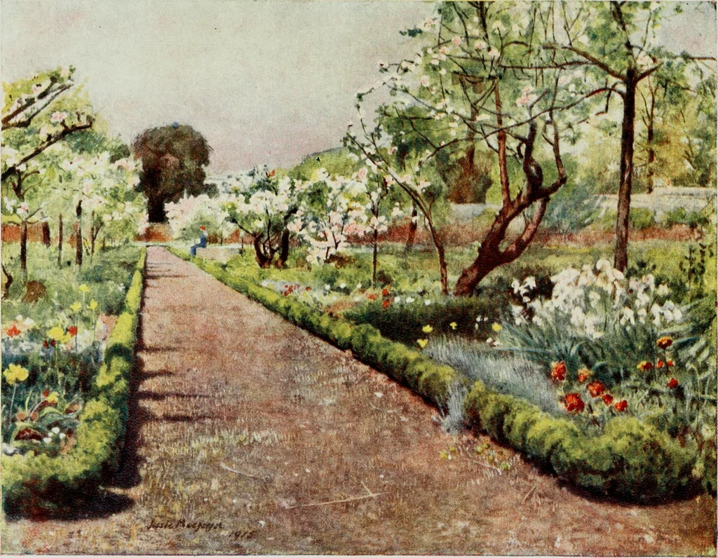 An illustration from Gardens of celebrities and celebrated gardens in and around London, 1918, leaf 120