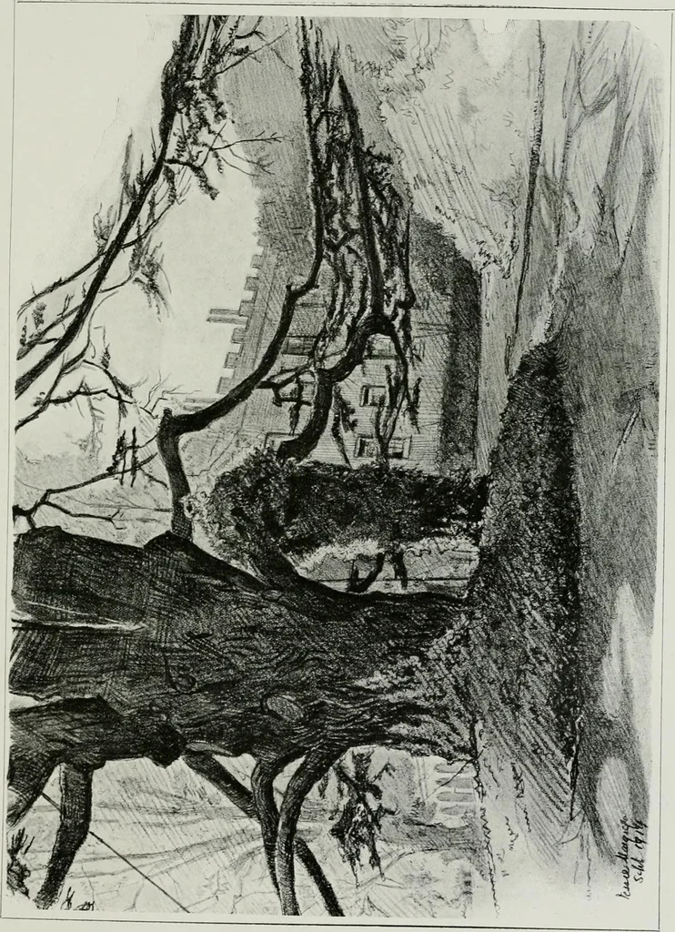 An illustration from Gardens of celebrities and celebrated gardens in and around London, 1918, leaf 150