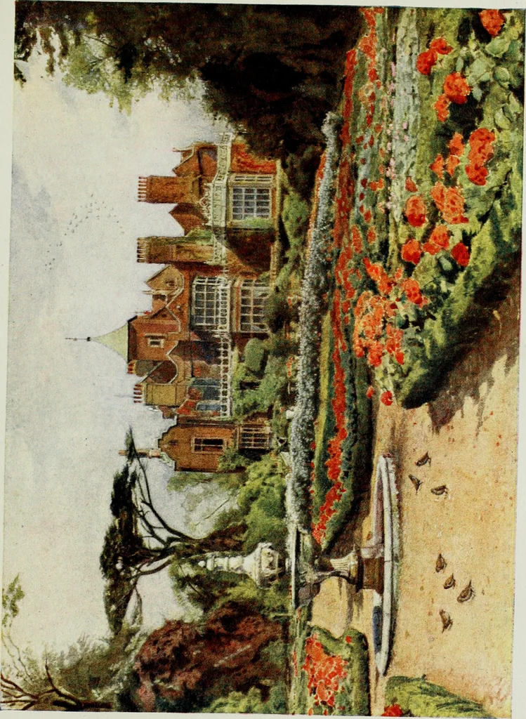 An illustration from Gardens of celebrities and celebrated gardens in and around London, 1918, leaf 274