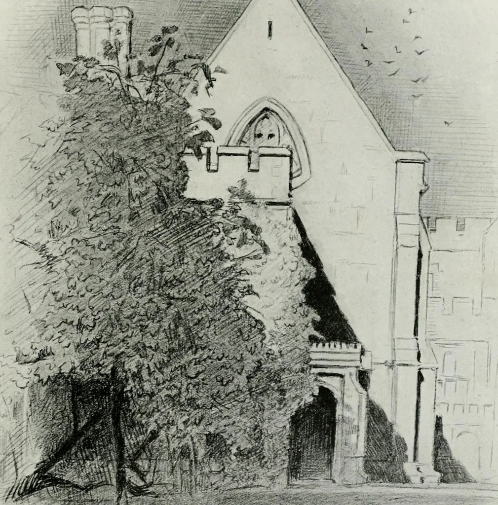 An illustration from Gardens of celebrities and celebrated gardens in and around London, 1918, leaf 84