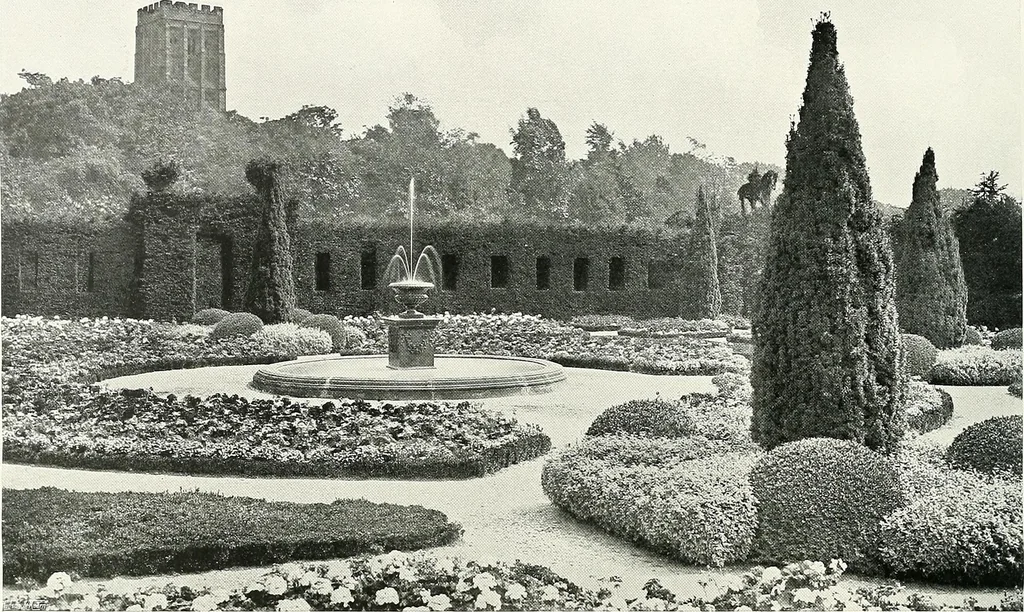 An illustration from Gardens, old and new; the country house & its garden environment, 1900, leaf 101