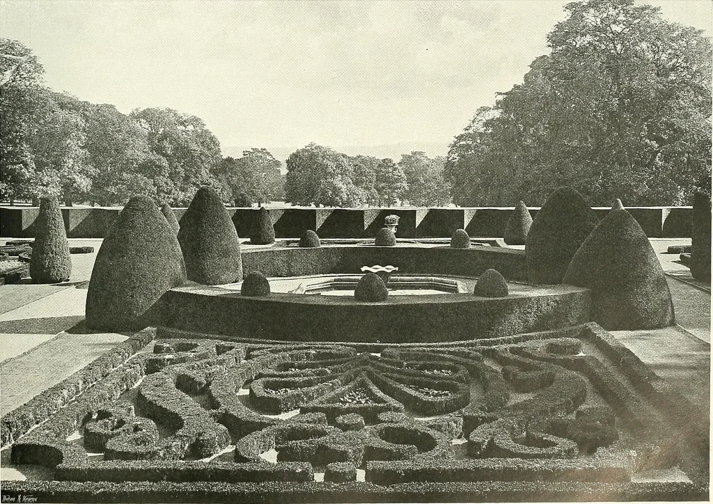 An illustration from Gardens, old and new; the country house & its garden environment, 1900, leaf 14