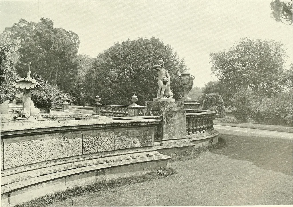An illustration from Gardens, old and new; the country house & its garden environment, 1900, leaf 142