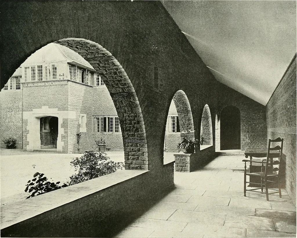 An illustration from Gardens, old and new; the country house & its garden environment, 1900, leaf 146