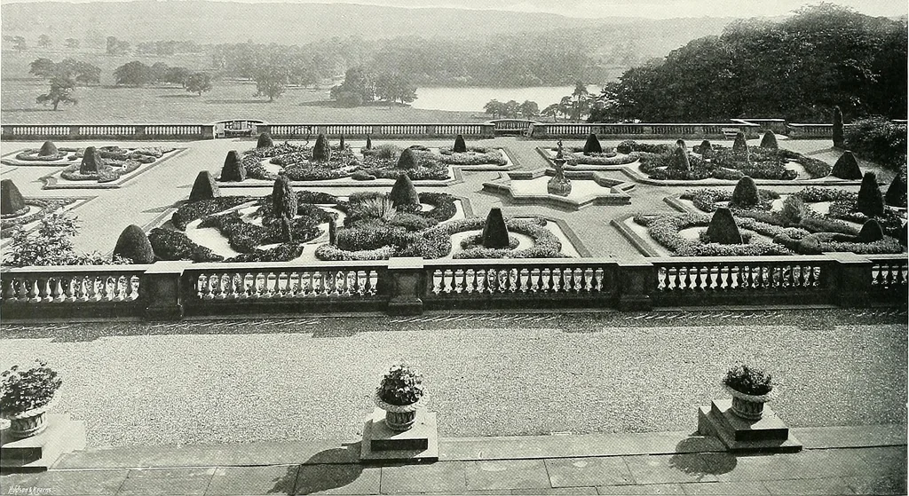 An illustration from Gardens, old and new; the country house & its garden environment, 1900, leaf 159