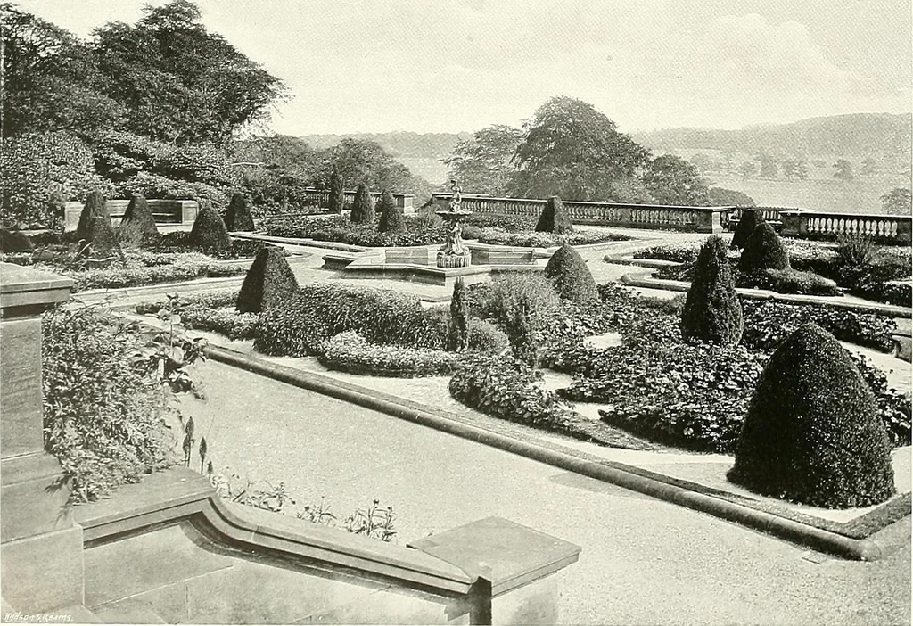 An illustration from Gardens, old and new; the country house & its garden environment, 1900, leaf 161
