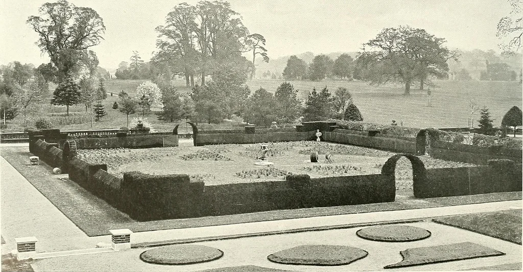 An illustration from Gardens, old and new; the country house & its garden environment, 1900, leaf 163